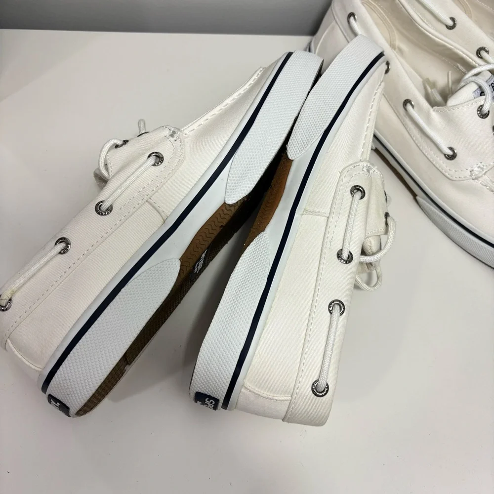Sperry Men's Classic White Boat Shoes - Picture 6 of 10